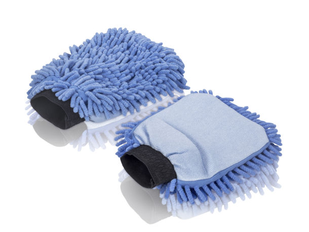 Perlglanz Chenille Waschhandschuh