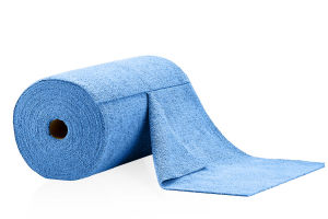 Perlglanz Mikrofasertücher Soft Rolle 50 Stk - blau 